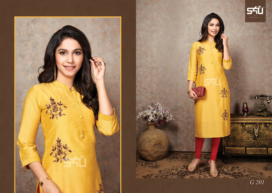 Glamour Vol-2 Chinon Silk Designer Kurtis Collection Glamour Vol-2 Chinon Silk Designer Kurtis Collection